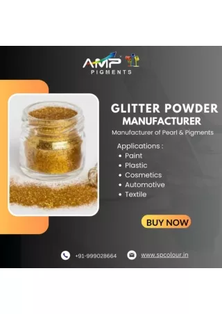 Glitters for industries Solutions by SP Colour & Chemicals
