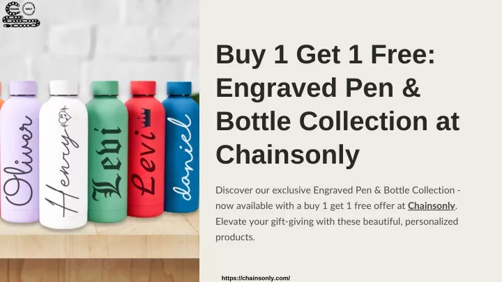 buy 1 get 1 free engraved pen bottle collection