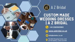 Custom-made wedding dresses for petite brides A Z Bridal