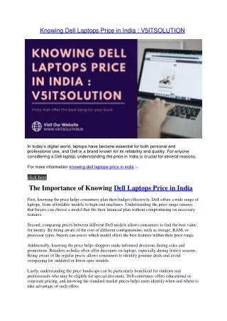 Dell Laptops Price in India