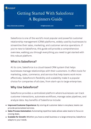 getting started with salesforce a beginners guide