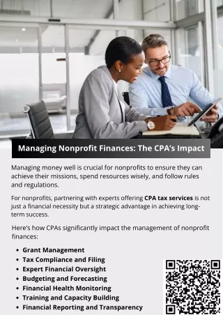 managing nonprofit finances the cpa s impact
