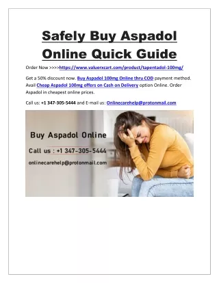 safely buy aspadol online quick guide