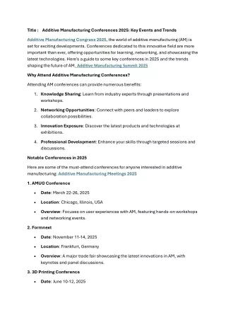 International Conference on Digital Twin and AI in Additive Manufacturing: Revol