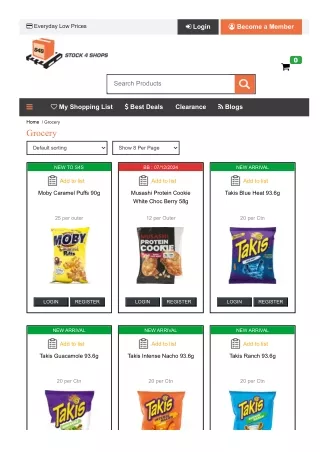 Online grocery shopping in NZ  Stock4Shops