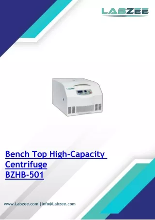 Bench Top High-Capacity Centrifuge BZHB-501