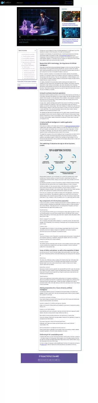 AI for Business Leaders_ Future-Proof Your Business with AI