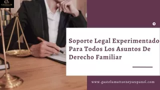 Soporte Legal Experimentado Para Todos Los Asuntos De Derecho Familiar