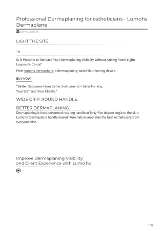 professional dermaplaning for estheticians lumohs