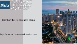 Custom EB-5 Business Plans  Barnhart Economic Services