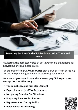 decoding tax laws with cpa guidance what