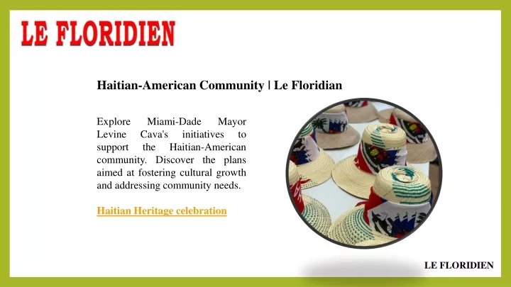 haitian american community le floridian