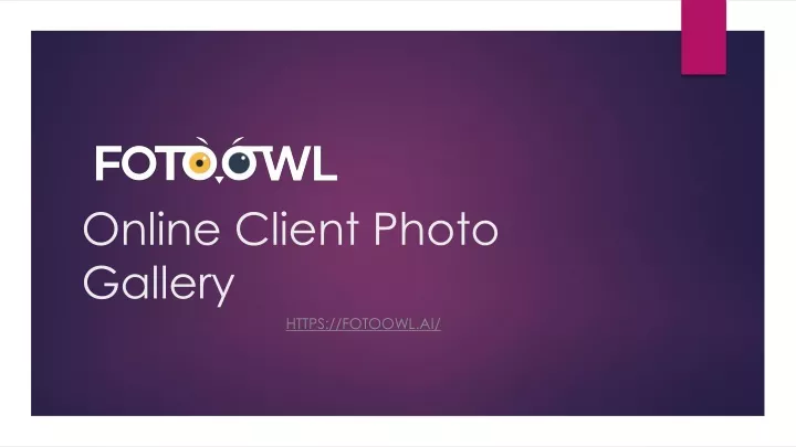 online client photo gallery