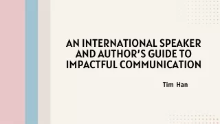 an international speaker and author s guide