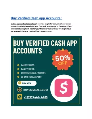Buy Verified Cash app Accounts 2