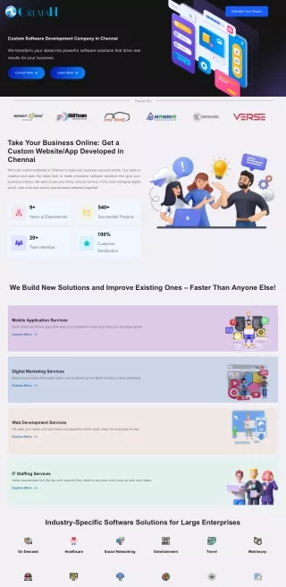 Creatah custom software development company