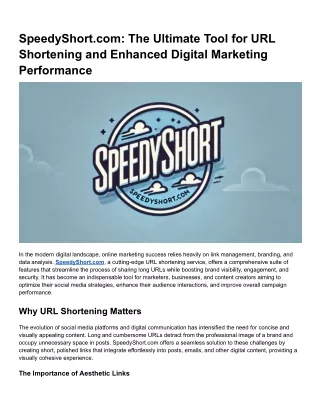 speedyshort com the ultimate tool