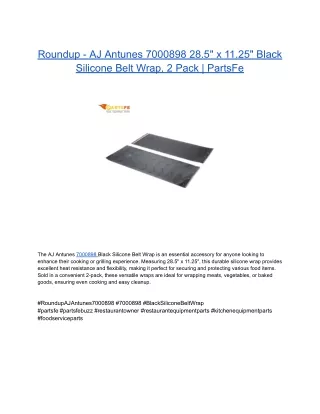 _Roundup - AJ Antunes 7000898 28.5__ x 11.25__ Black Silicone Belt Wrap, 2 Pack _ PartsFe _