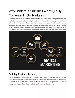 why content is king the role of quality content