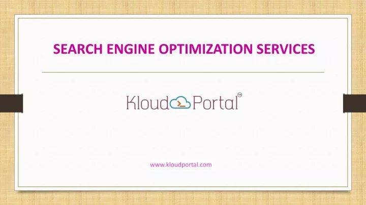 search engine optimization services