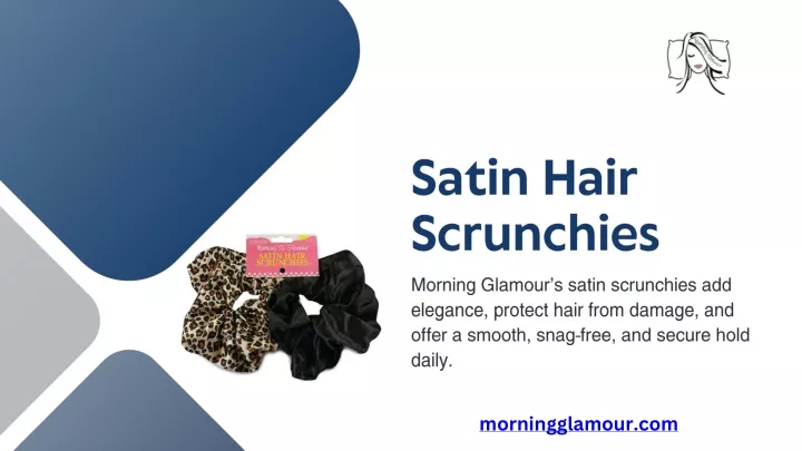 satin hair scrunchies