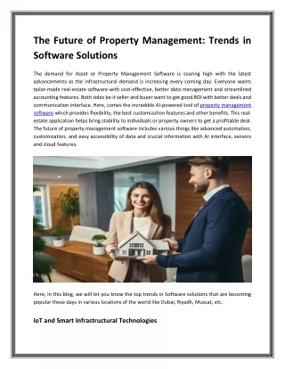 The Future of Property Management- Trends in Software Solutions