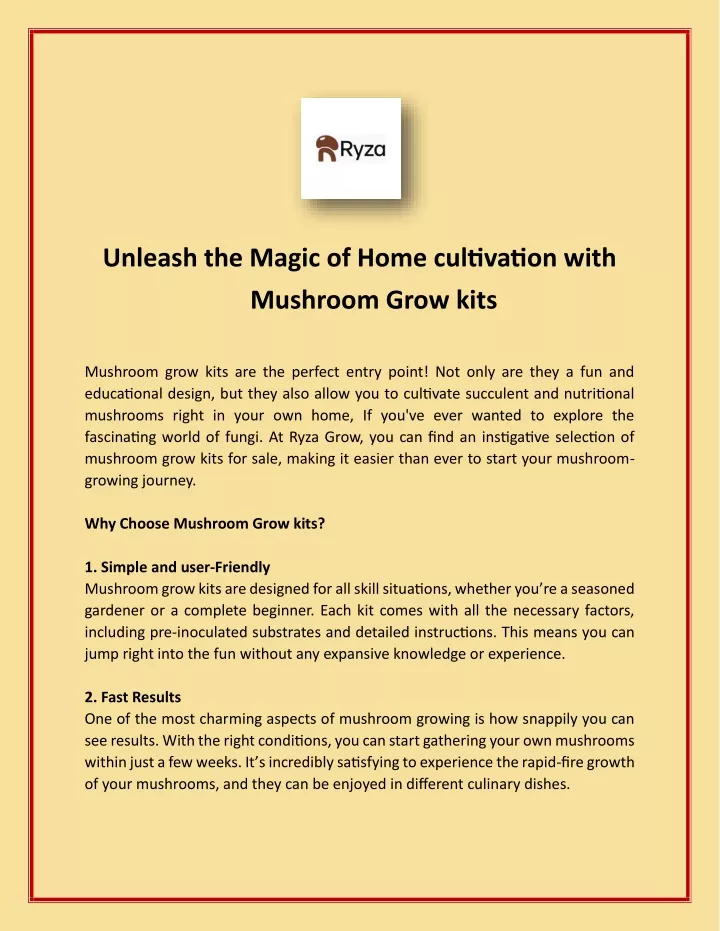 unleash the magic of home cultivation with