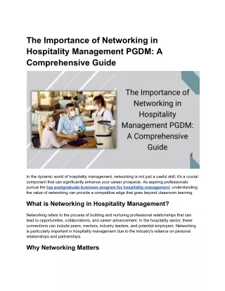 The Importance of Networking in Hospitality Management PGDM_ A Comprehensive Guide (1)