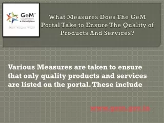 various measures are taken to ensure that only