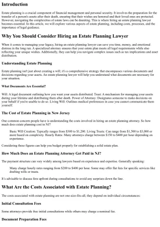 Why You Should Consider Hiring an Estate Planning Lawyer