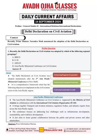 Daily Current Affairs September 14, 2024 (2)