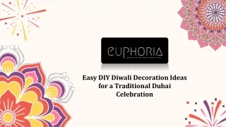 Easy DIY Diwali Decoration Ideas for a Traditional Dubai Celebration