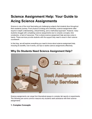 science assignment help your guide to acing