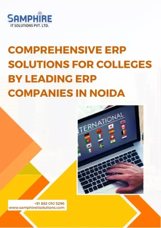 Comprehensive ERP Solutions for Colleges by Leading ERP Companies in Noida