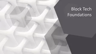 block tech foundations