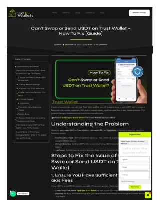 Can’t Swap or Send USDT on Trust Wallet – How To Fix [Guide]
