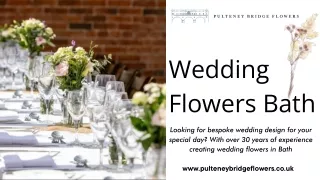 Unique Floral Themes for Weddings in Bath