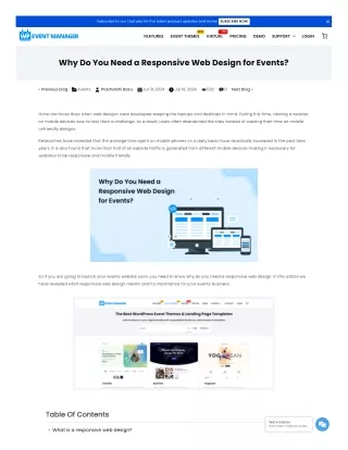 Why Do You Need a Responsive Web Design for Events