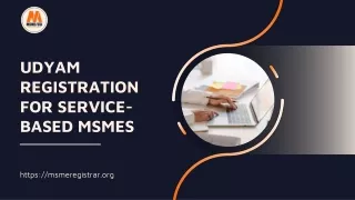 udyam registration for service based msmes