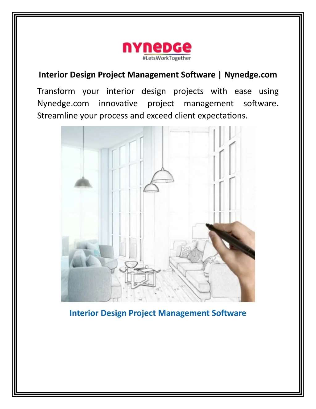 PPT - Interior Design Project Management Software | Nynedge.com ...