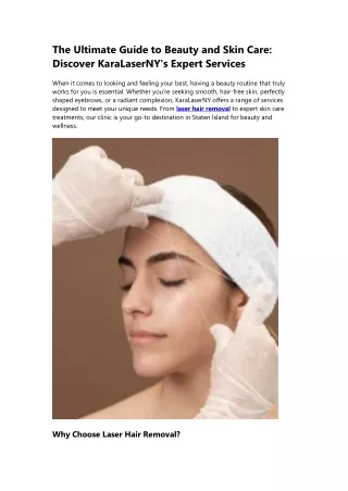 The Ultimate Guide to Beauty and Skin Care | Laser, Waxing & Threading Services