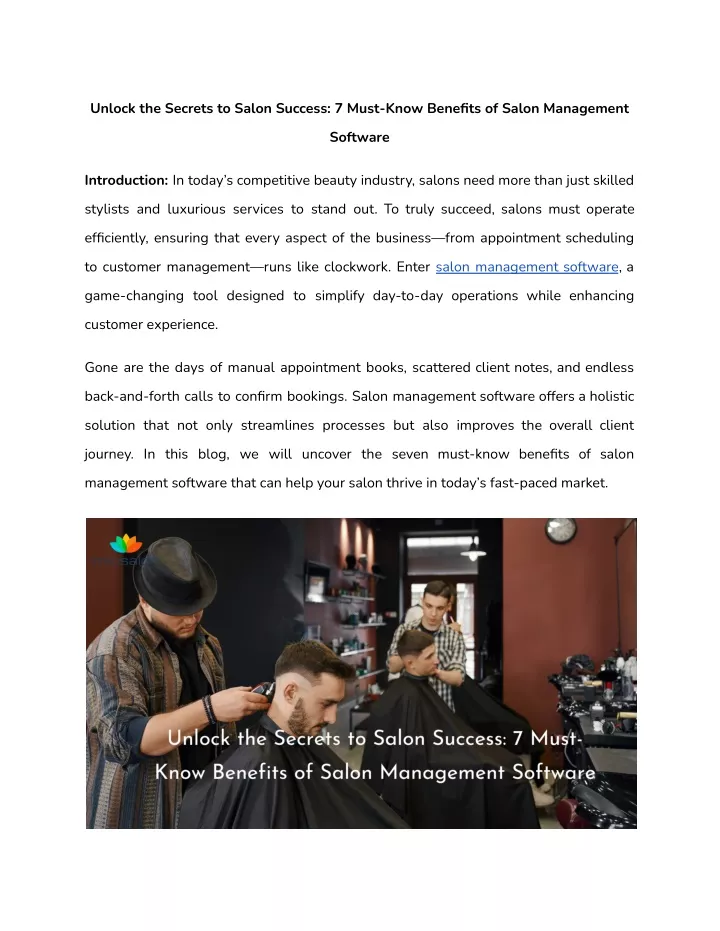 unlock the secrets to salon success 7 must know