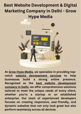 Best Website Development & Digital Marketing Company in Delhi - Grow Hype Media