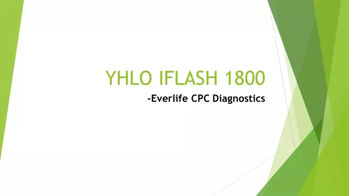 yhlo iflash 1800 everlife cpc diagnostics