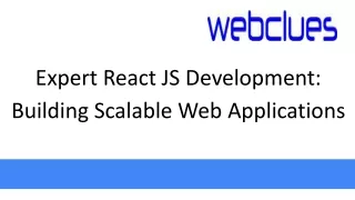 expert react js development building scalable