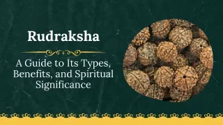 Rudraksha: A Guide to Its Types, Benefits, and Spiritual Significance