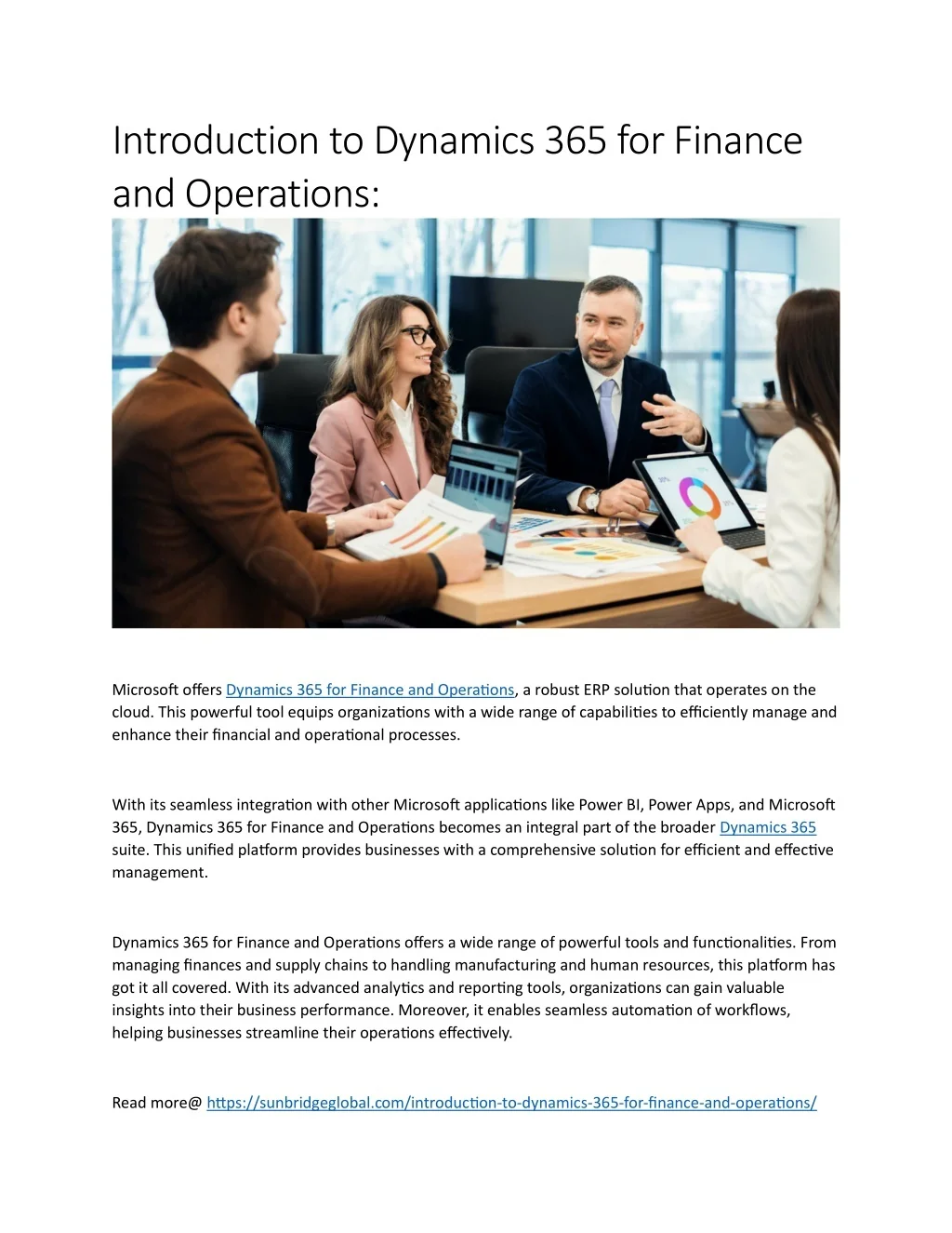 PPT - Introduction to Dynamics 365 for Finance and Operations ...