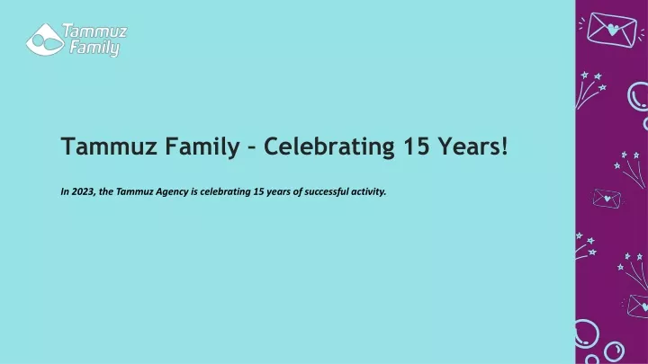 tammuz family celebrating 15 years