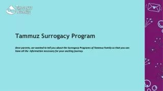 tammuz s urrogacy p rogram