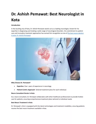 dr. ashish neurologist